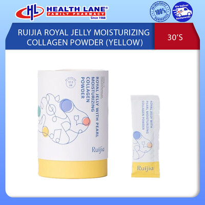RUIJIA ROYAL JELLY MOISTURIZING COLLAGEN POWDER 30'S (YELLOW)